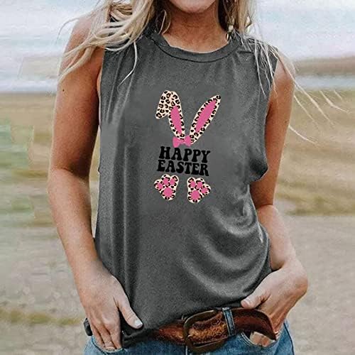 Hgccgdu sladak tenk vrh za žene casual ljetni odmor majice 2023 sretne uskrsne košulje tinejdžerke grafičke majice bez rukava