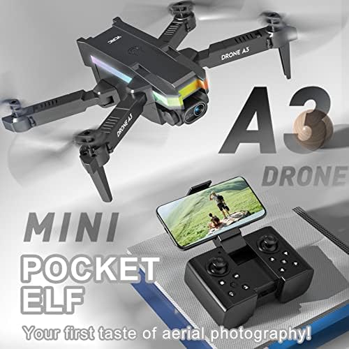 Mianht Daul 4K HD FPV kamera drona za odrasle djece, sklopivi bespilotni daljinski upravljač s nosačem, mini dronom s 4K