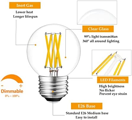 LED žarulje s mogućnošću zatamnjivanja, LED žarulje s mogućnošću zatamnjivanja od 6 vata, prirodna bijela 4000k, 600lm, 6