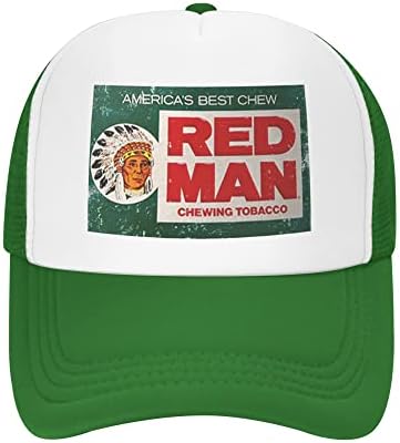 Crveni čovjek žvakanje vintage stila kamiondžija šešir Redman Retro Classic Snapback Cap