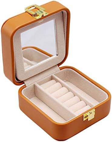 Cabilock 1PC prijenosna kutija nakita Putovanje Mini kutija za pohranu za poklon žuto