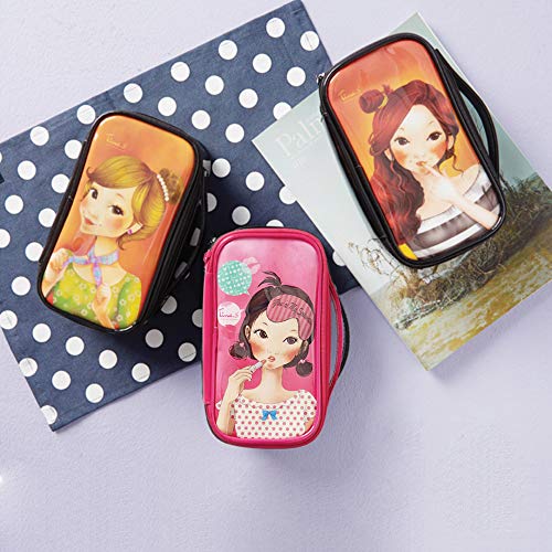 Fascina korejska ručka ljepota vreća otporna na vodu Putovanje u gomit patent ženke djevojke najlon za nošenje kozmetike,