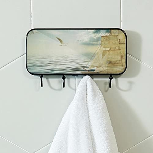 Držač ručnika Zidni stalak za ručnike za ručnike dekor kupaonica ogrtač za ogrtač odjeća za jedrenje plovila za kupanje ručnika