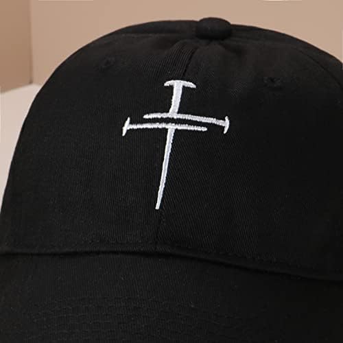 Christian Cross vezeni kap unisex podesivi baseball tata šešir