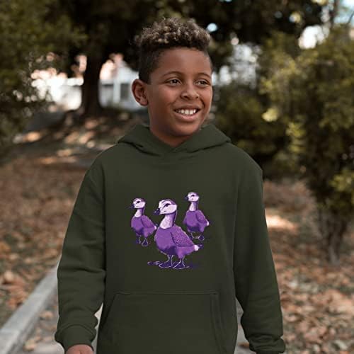 Guska ispis djece 'spužva s spužvanom runom hoodie - art dječja hoodie - smiješna hoodie za djecu
