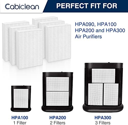 6 pakiranja HRF-R3 HEPA zamjenska fill-ter R Kompatibilna s Honeywell HPA300, HPA200, HPA100, HPA090 serija i HPA5300