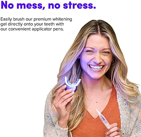 SmiledIrectClub Mega izbjeljujući snop - 3 kompletna tretmana za izbjeljivanje vrha zuba, 1 LED za izbjeljivanje zuba, osmjehnutllub