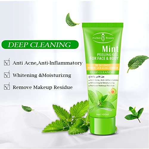 Peeling gel za lice i tijelo uklanja keratinizirani sloj kože, dubinski čisti, vlaži, osvježava i zaglađuje kožu