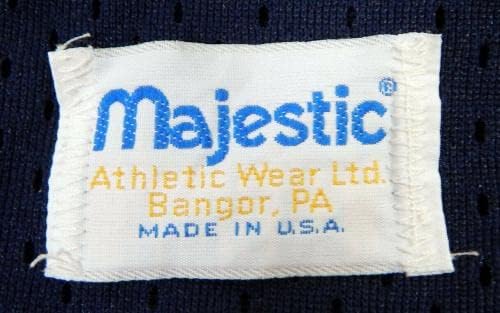 1983-90 Kalifornijski anđeli 70 Igra korištena Blue Jersey Batting Practing 265 - Igra se koristi MLB dresovi