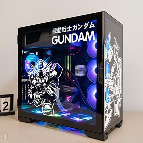 Gundam anime naljepnice za futrolu za računalo, crtane naljepnice za ATX računala, vodootporno lako uklonjeno